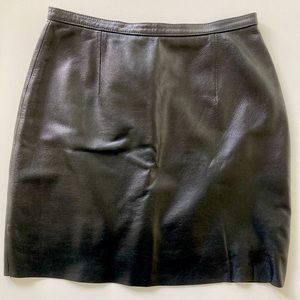 Vintage Leather Mini Skirt